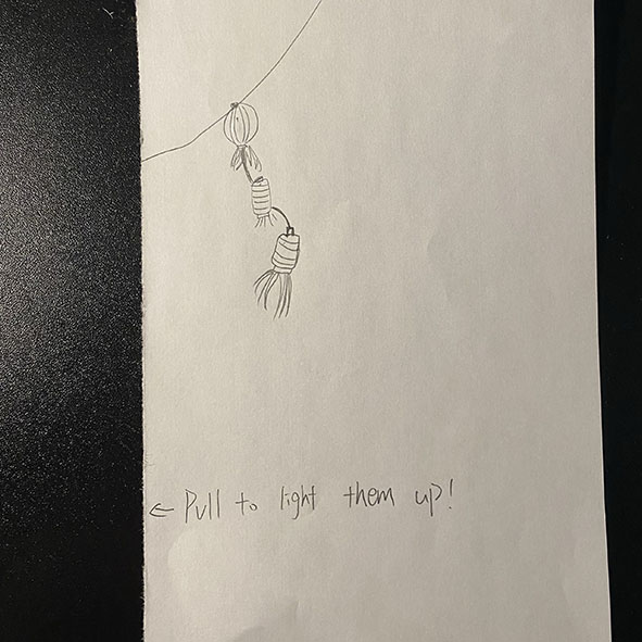 Lantern cover design.