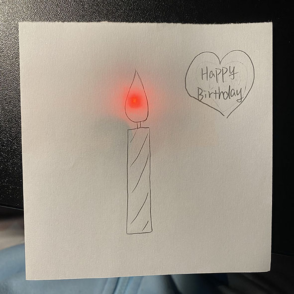 Candle cover design. (fuzzy version)