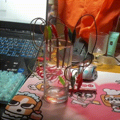 This is a demonstration of the operation of filling a water cup.