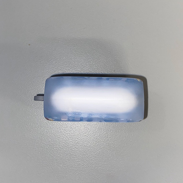 Top of headset with shell