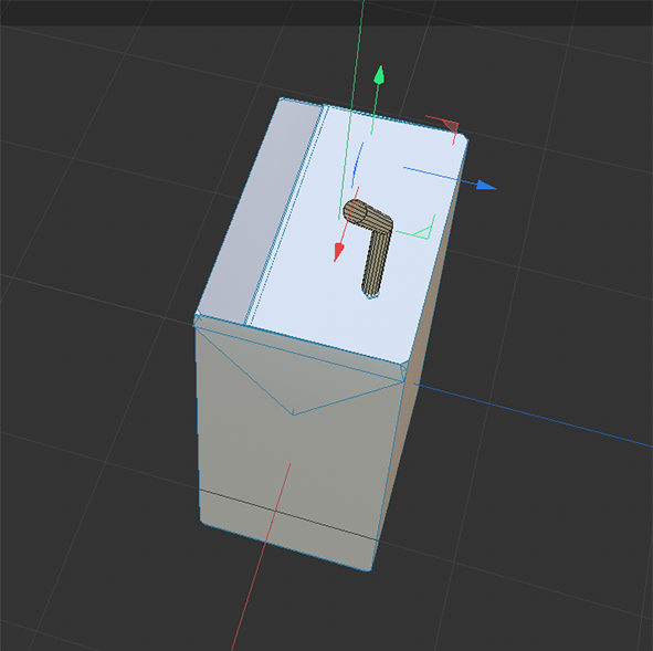 3d modeling rendering of carton drink top
