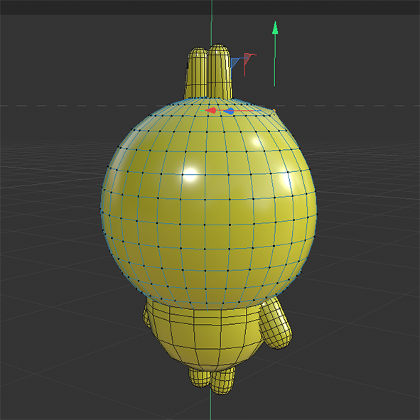 3d modeling  of rabbit doll back