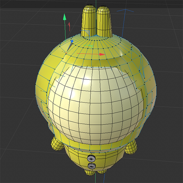 3d modeling  of rabbit doll front