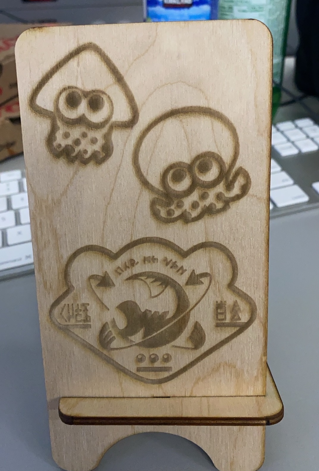 This is my first laser printed cell phone holder.