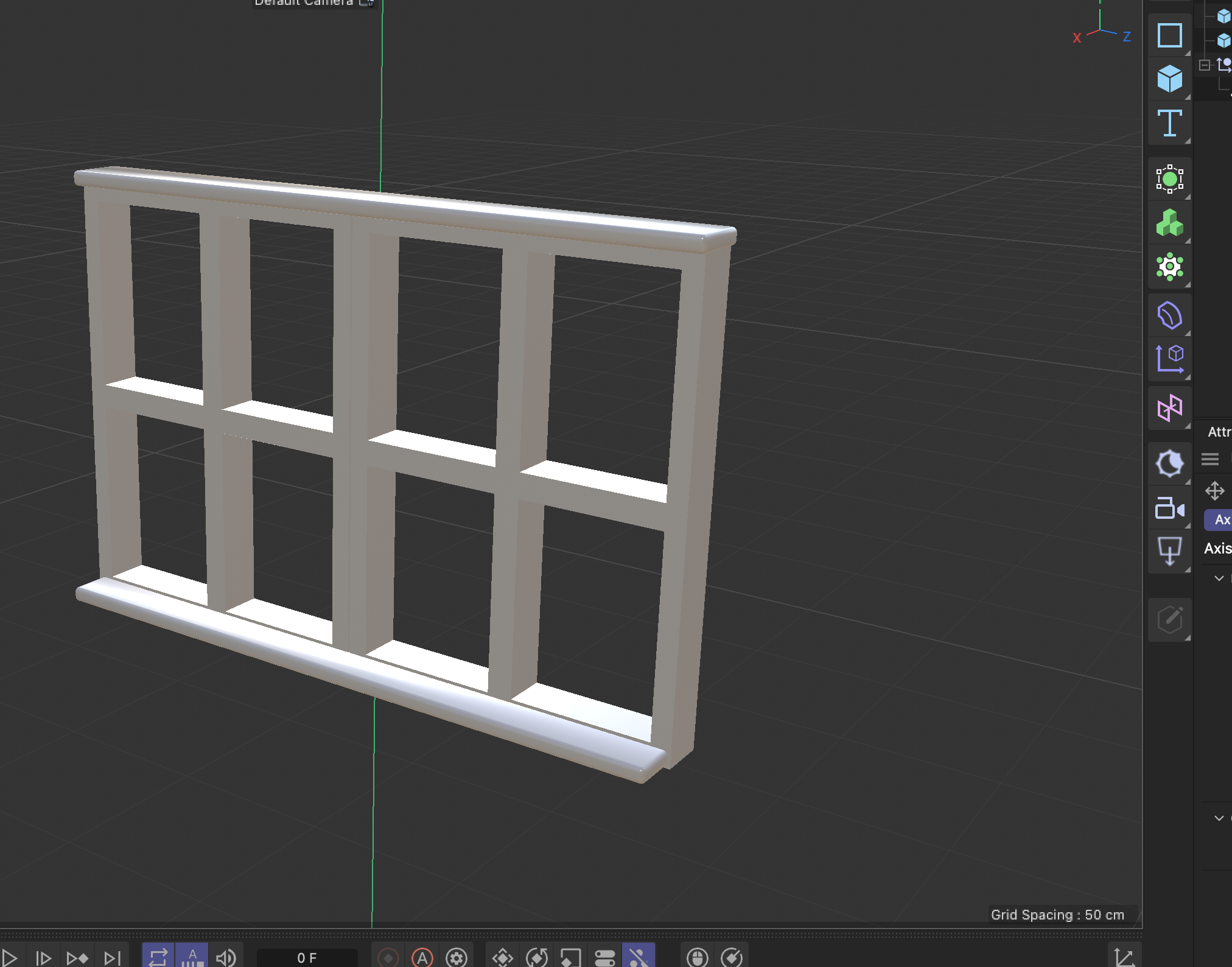 This is what the modeling looks like in C4d.