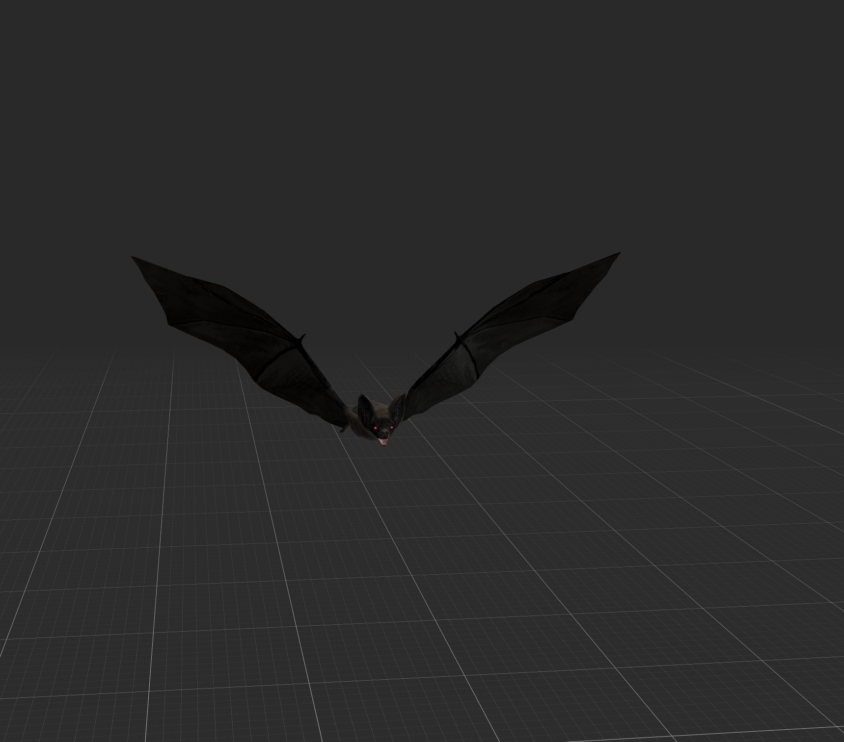 This is the bat material I found online that moves in Aero.